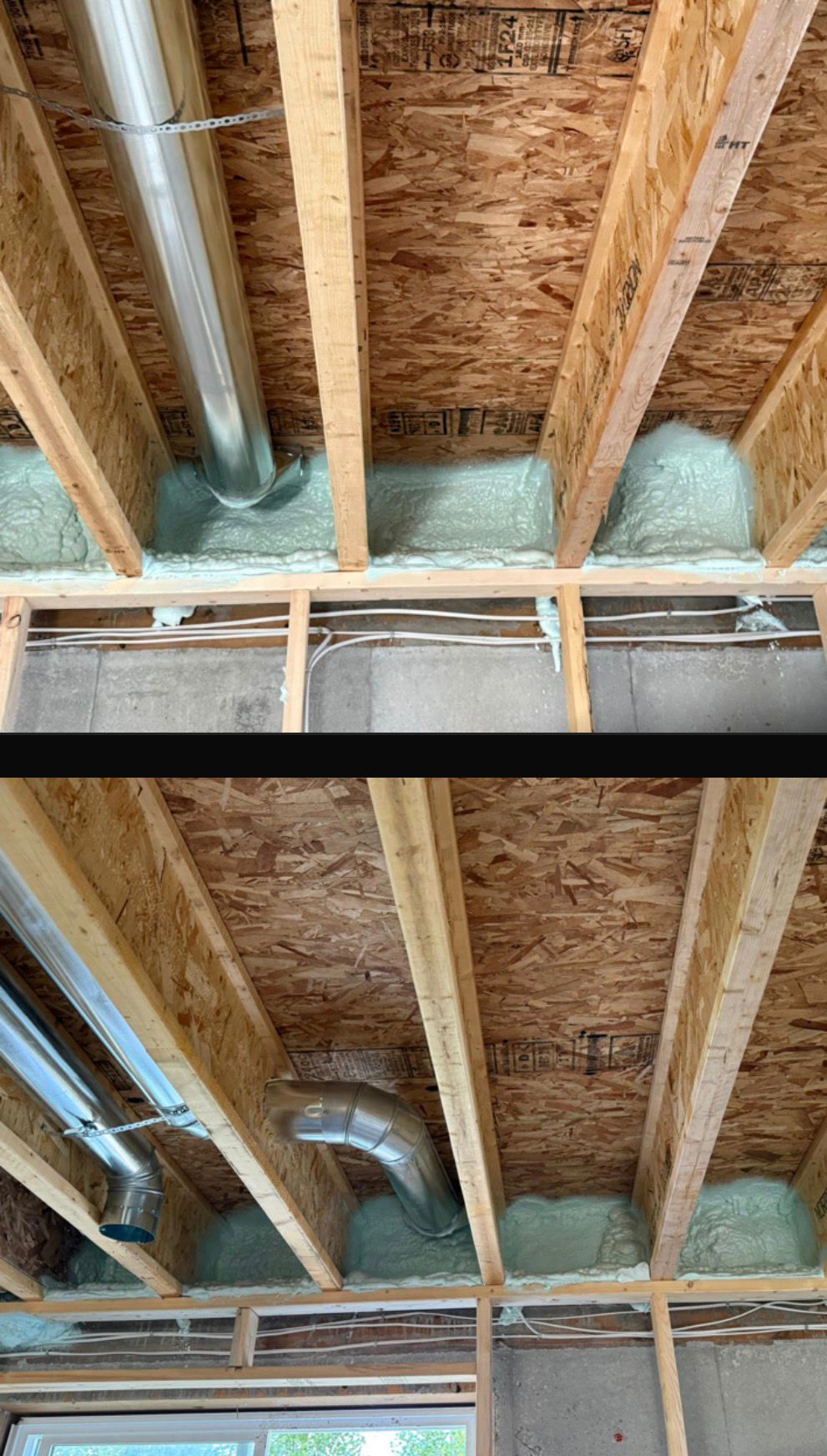 Rim joist air sealing